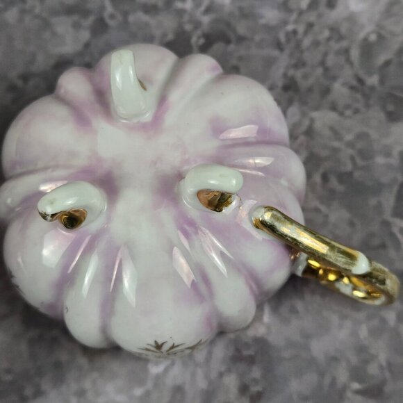 Vintage Royal Halsey Pink Lusterware Cup & Saucer Gold Accents Fluted Body - Picture 15 of 16